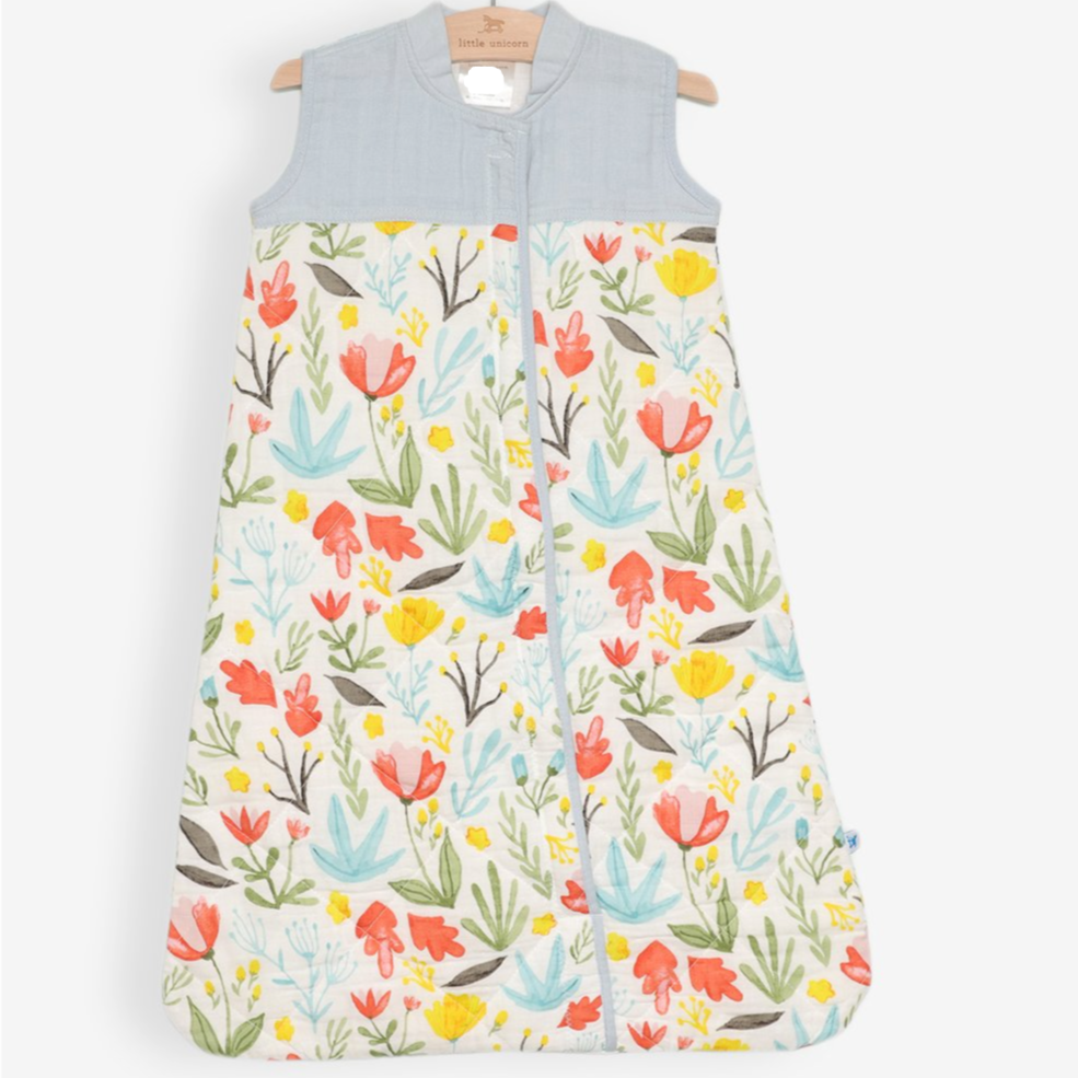 LITTLE UNICORN Capullos Saco de dormir de Muselina Pequeño - Meadow UC0706S