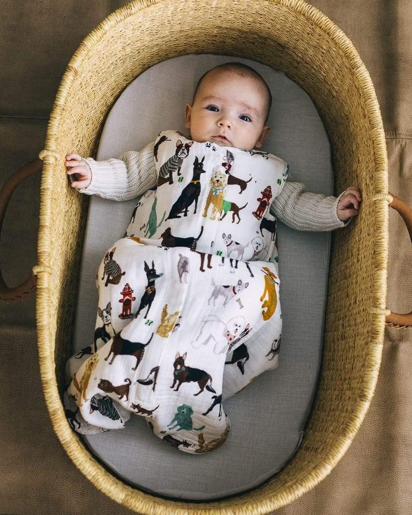 LITTLE UNICORN Decoración Saco de dormir de Muselina Mediano - Woof UC0113M
