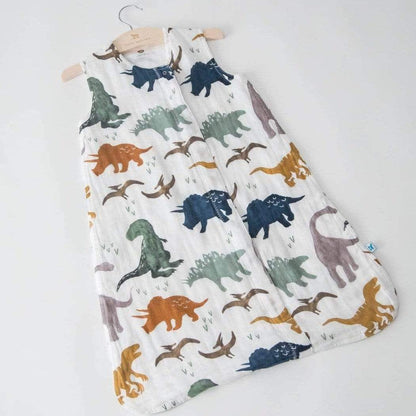 LITTLE UNICORN Decoración Saco de dormir de Muselina Small - Dino Friends UC0008S