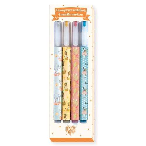 Lovely Paper Arte y Manualidades 4 Marcadores Metalicos Elodie DD03745