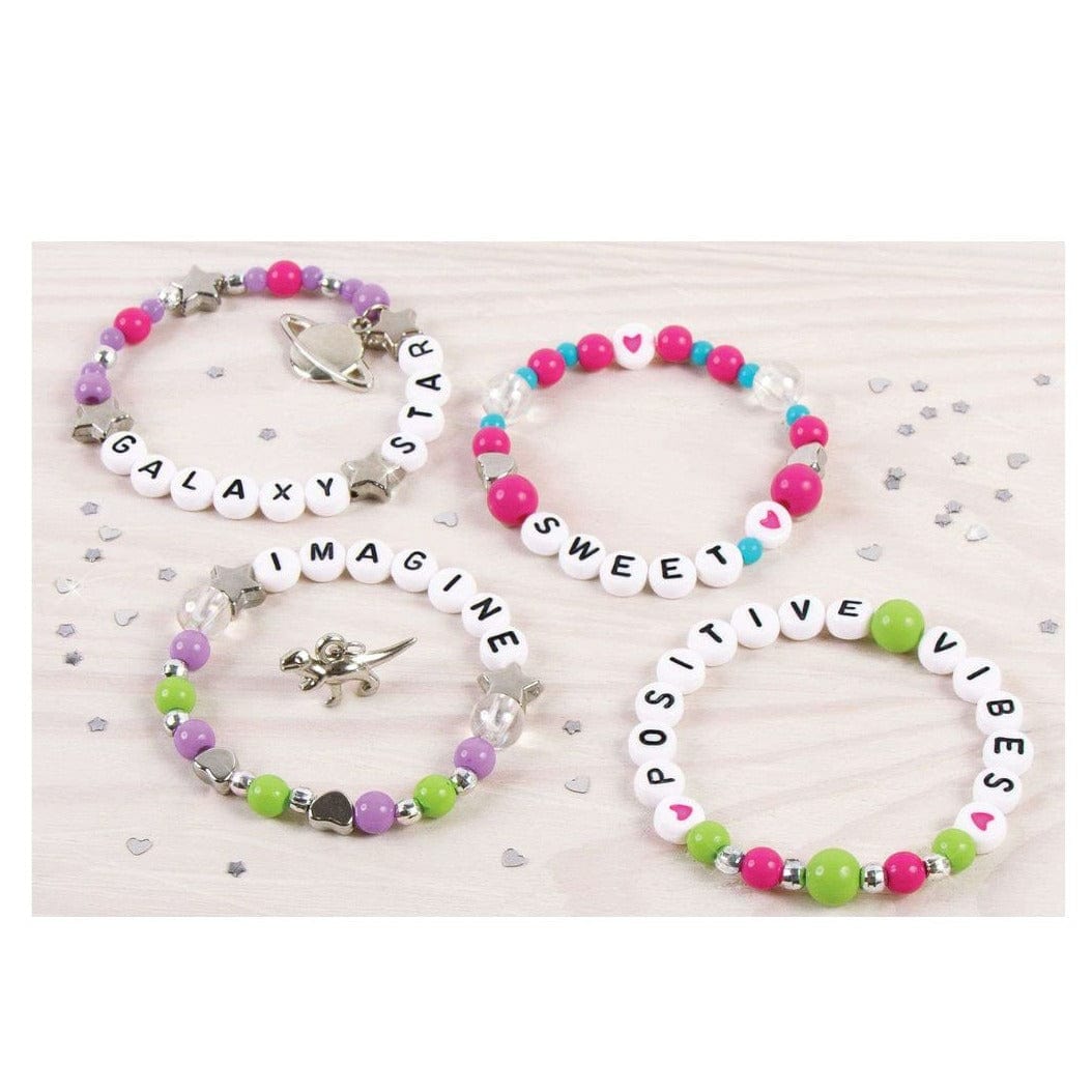 MAKE IT REAL Arte y Manualidades Arma Pulseras con dijes de Letras MIR1205