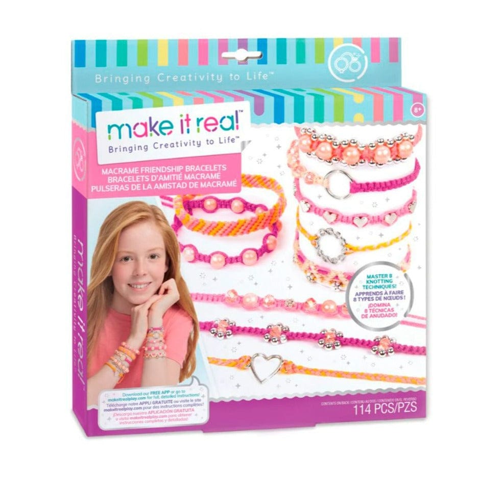 MAKE IT REAL Arte y Manualidades Pulseras de la Amistad de Macramé MIR1318