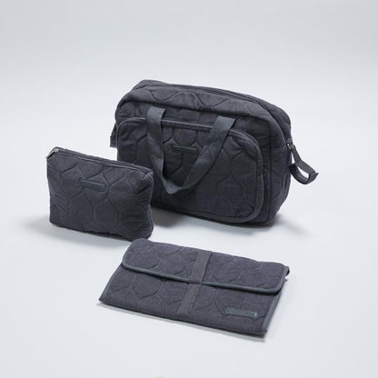 MAMAS MATEAS Bolsos Bolso Maternal con Estuche y Mudador Gris Oscuro bolsogris