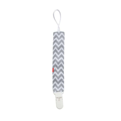MEMIMA Accesorios bebé Porta chupete Chevron gris ME2036062U
