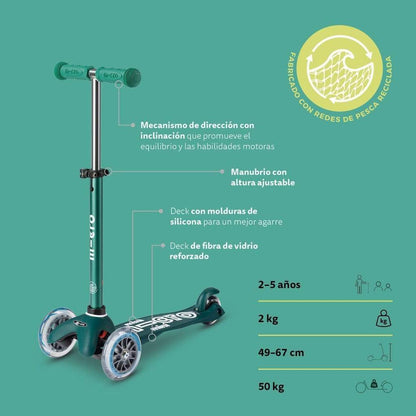 Micro Scooter Mini Micro Deluxe Eco Verde MMD119