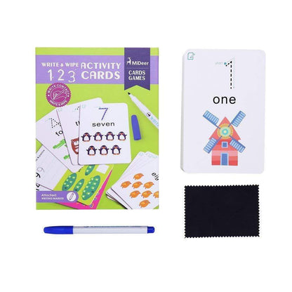 mideer Juegos de memoria y lógica Tarjetas números, Escribir Y Borrar MD1031