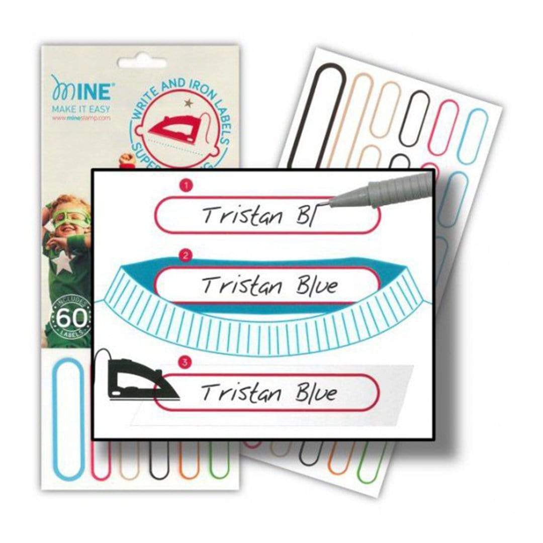 Mine Accesorios para Ropa Etiquetas para Ropa Escribir y Planchar Write and Iron (60 unidades) 70053