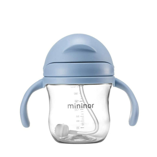 MININOR Alimentación Vaso Con Bombilla Mininor 220ml Azul MN143