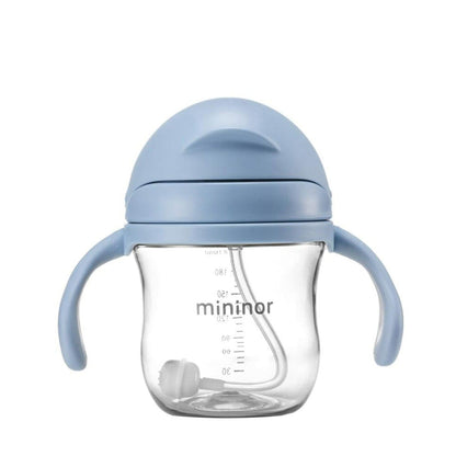 MININOR Alimentación Vaso Con Bombilla Mininor 220ml Azul MN143
