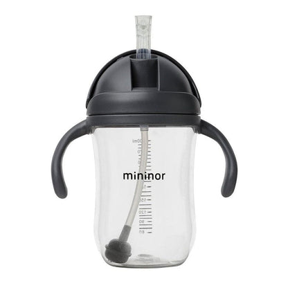 MININOR Alimentación Vaso Con Bombilla Mininor 330ML Negro MN152