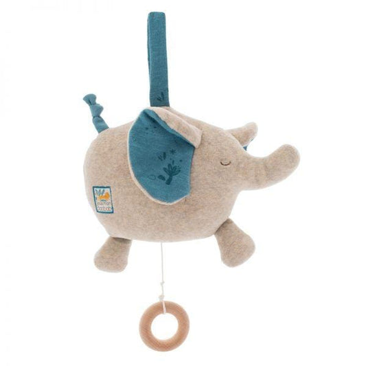 MOULIN ROTY Decoración Peluche musical Elefante - Baobab 669057