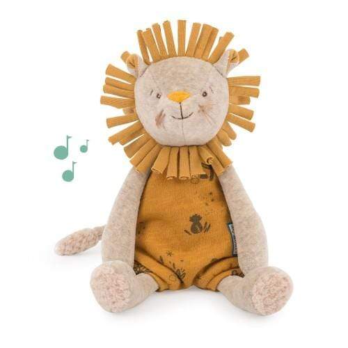 MOULIN ROTY Decoración Peluche musical León - Baobab 669041