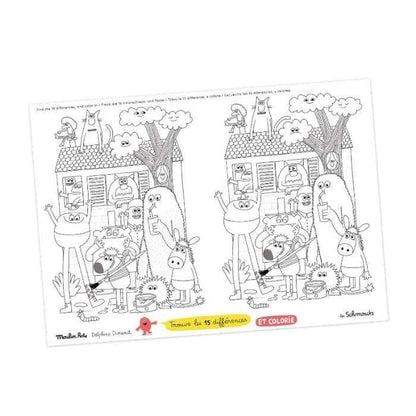 MOULIN ROTY Libros 40 individuales para colorear Schmouks 716606