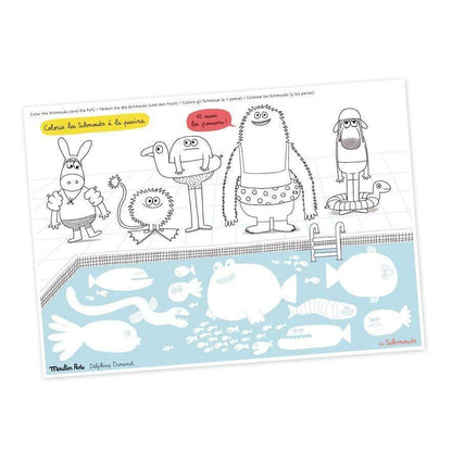 MOULIN ROTY Libros 40 individuales para colorear Schmouks 716606
