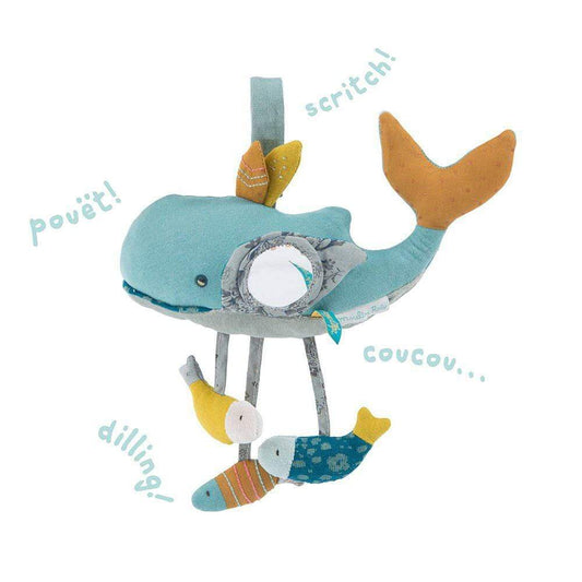 MOULIN ROTY Mordedores Peluche Ballena de Actividades 714078