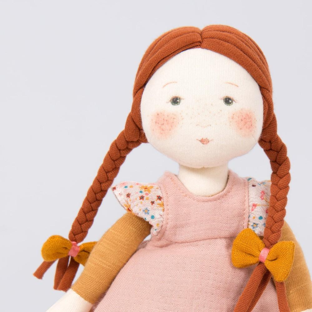 MOULIN ROTY Muñec@s Muñeca de Trapo Fleur - Les Rosalie 710526