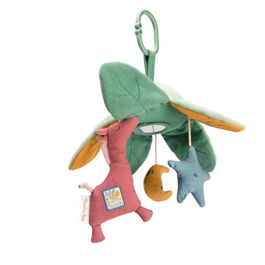 MOULIN ROTY Peluches Móvil de actividades hojas Baobab 669079