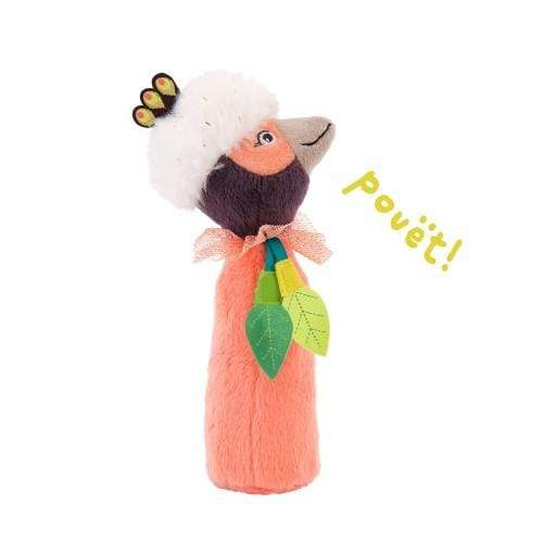 MOULIN ROTY Peluches Sonajero Bocina Pajaro Rosa de Dans la Jungle 668003
