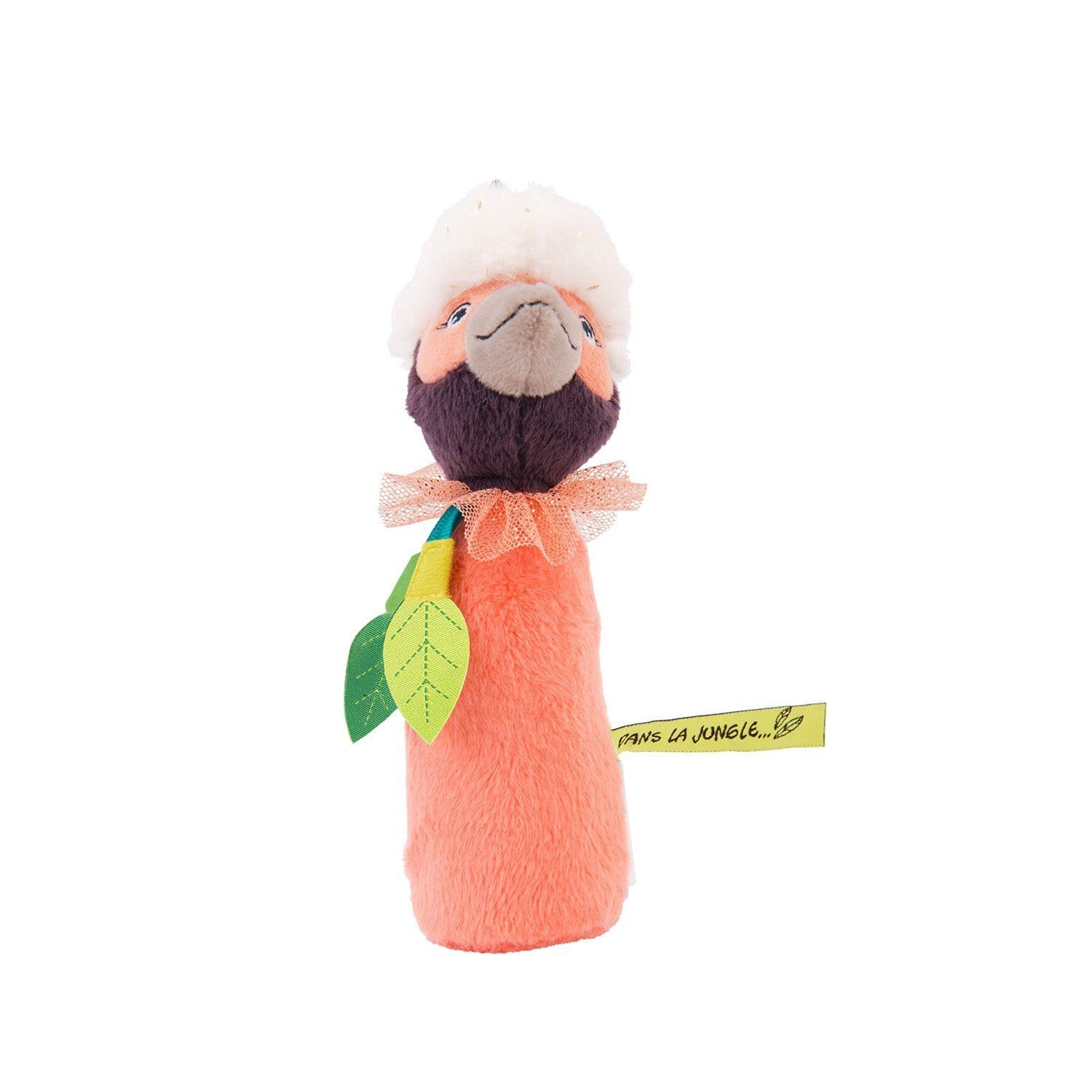 MOULIN ROTY Peluches Sonajero Bocina Pajaro Rosa de Dans la Jungle 668003