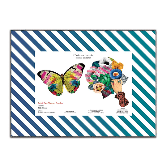 MUDDUPPY Puzzles y encajes 2 puzzles con forma 850pcs, christian lacroix 64080