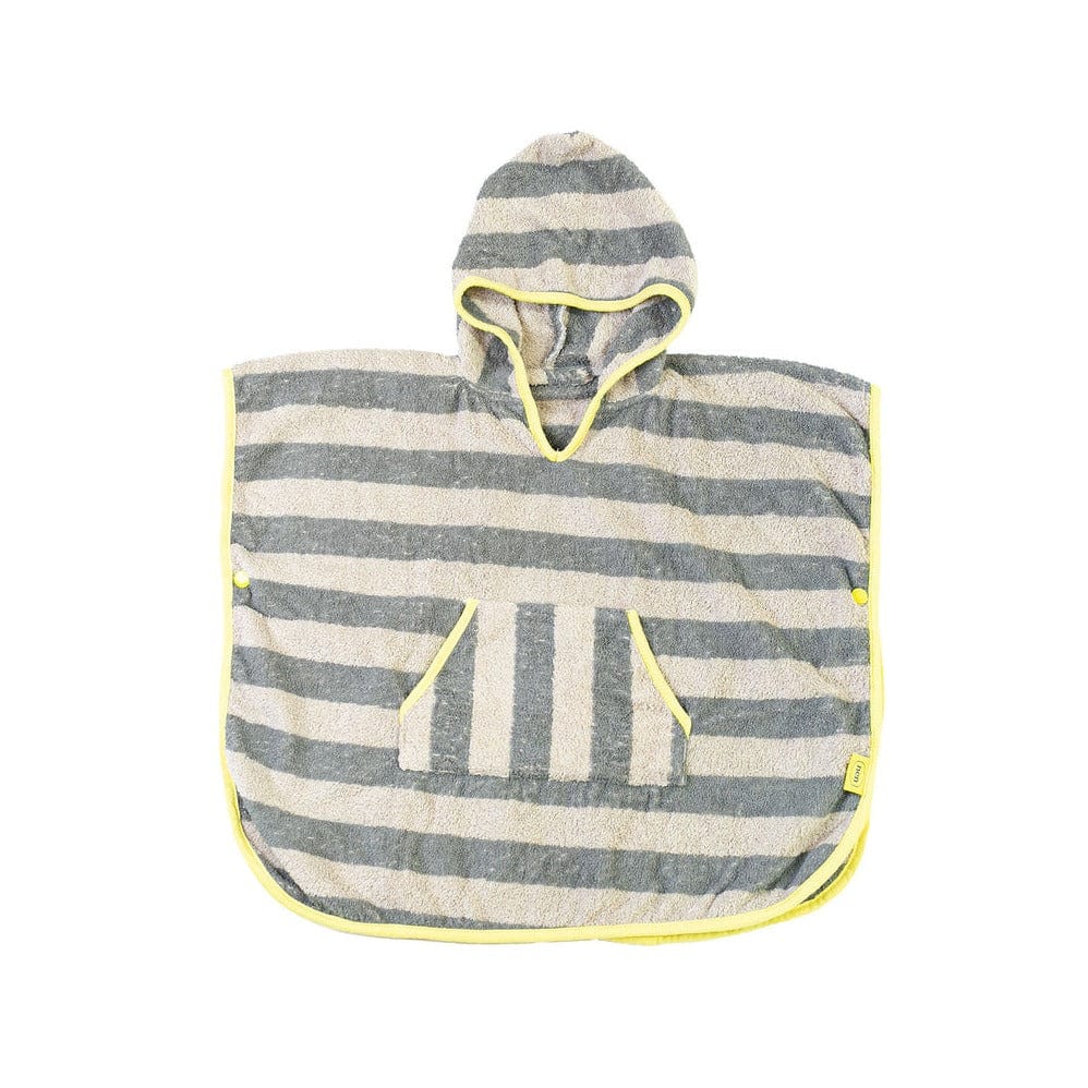 NEN Accesorios bebé Poncho Toalla Gris Talla 1-3 NEN024