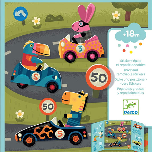 Pichintun Crea coches con pegatinas