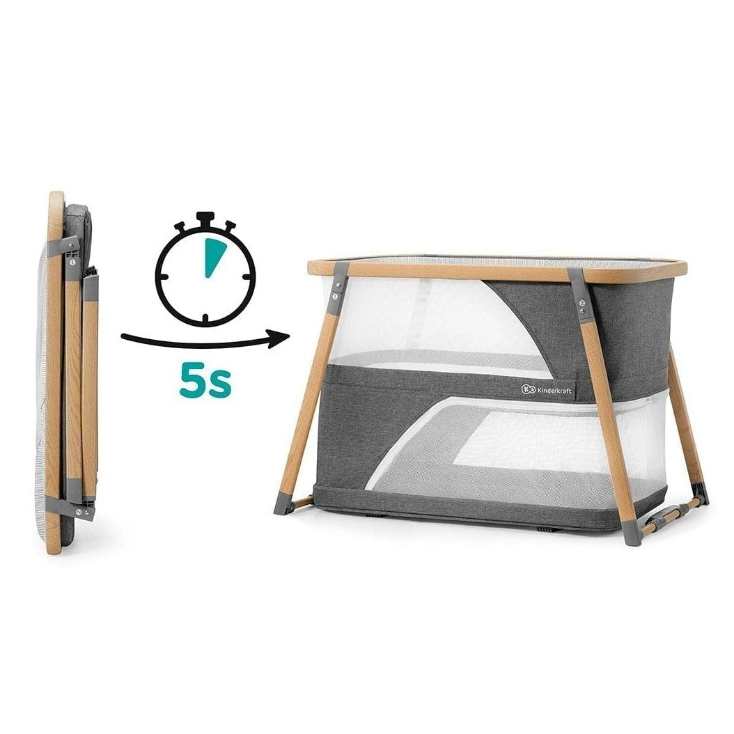 Pichintun Cuna Corral 4 En 1 Kinderkraft Grey KKLSOFIGR