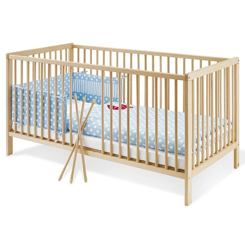 cuna evenflo madera Cuna De Madera Hanna 140 x 70 Con Colchón de Pinolino