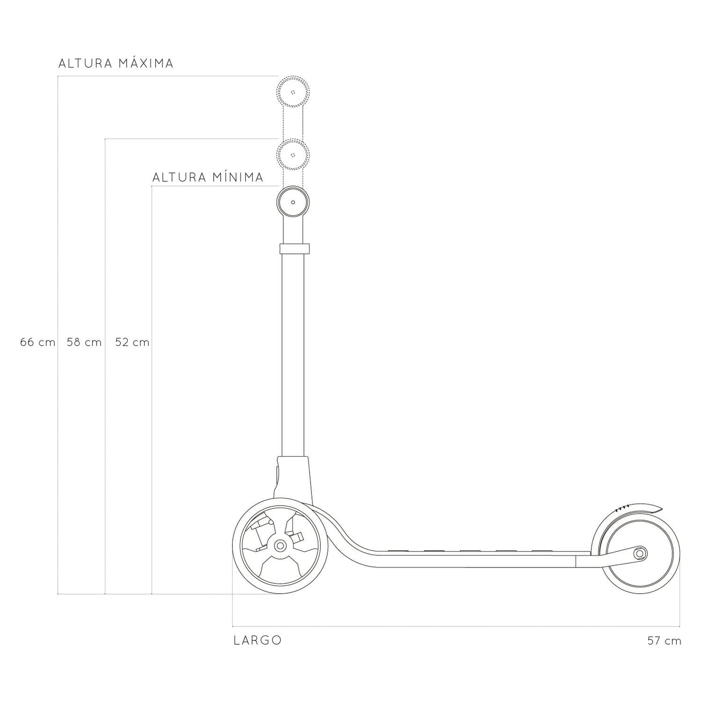 Roda Scooter Scooter Roda Amarillo 2112