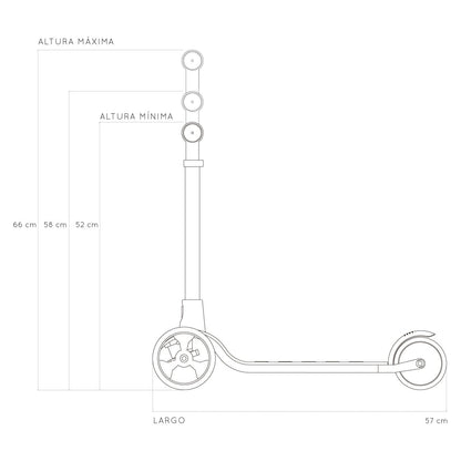 Roda Scooter Scooter Roda Amarillo 2112
