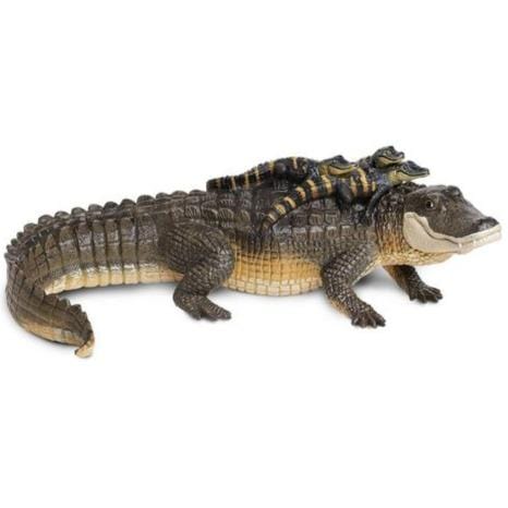 SAFARI Animales y Dinosaurios Coleccionables Caimán con Bebés Coleccionable SA259629