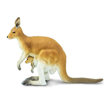 SAFARI Animales y Dinosaurios Coleccionables Canguro con Bebé Coleccionable SA100108