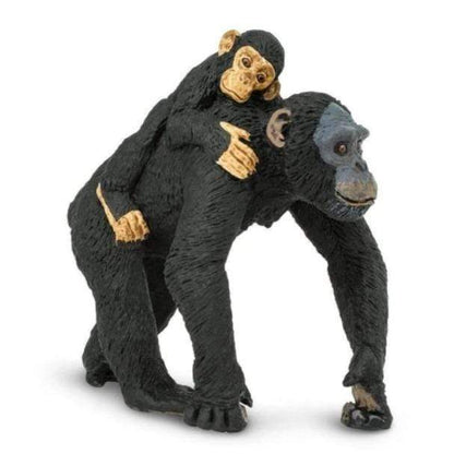 SAFARI Animales y Dinosaurios Coleccionables Chimpancé con Bebé Coleccionable SA295929