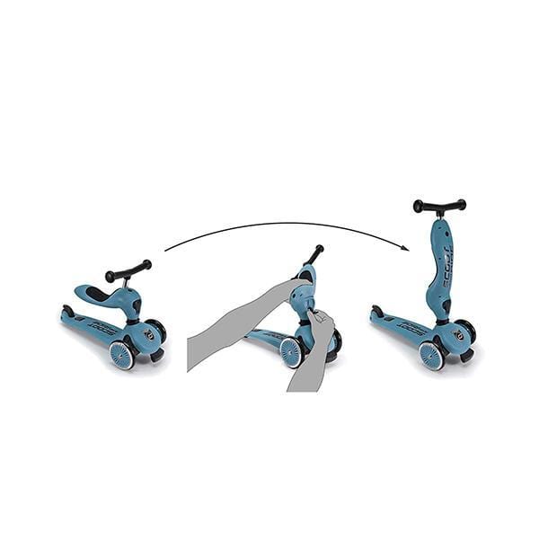 SCOOT AND RIDE Decoración Scooter 2 en 1 Highwaykick 1 Acero