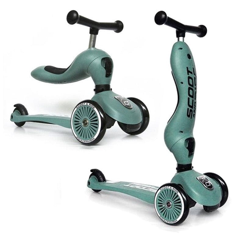 SCOOT AND RIDE Scooter Scooter 2 en 1 Highway Kick 1 Forest S214