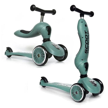 SCOOT AND RIDE Scooter Scooter 2 en 1 Highway Kick 1 Forest S214