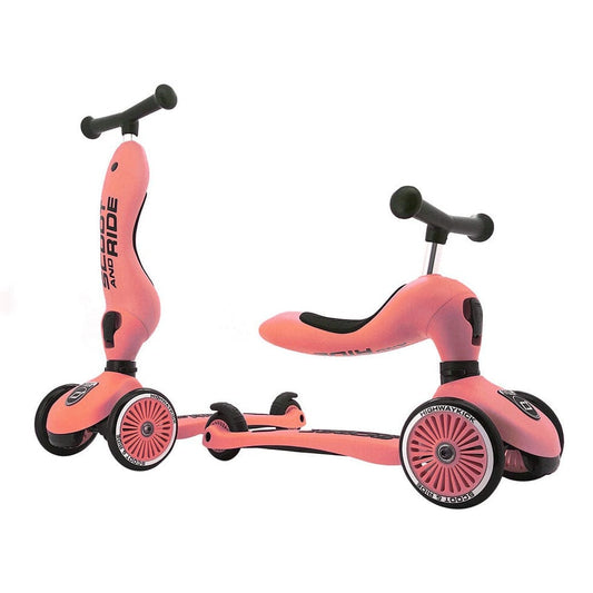 SCOOT AND RIDE Scooter Scooter 2 en 1 Highway Kick 1 Peach S217