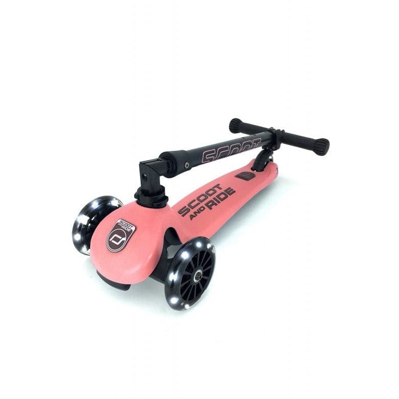 SCOOT AND RIDE Scooter Scooter Highway Kick 3 LED Peach S223