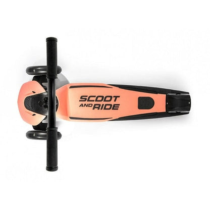 SCOOT AND RIDE Scooter Scooter Highway Kick 5 Peach LED S247