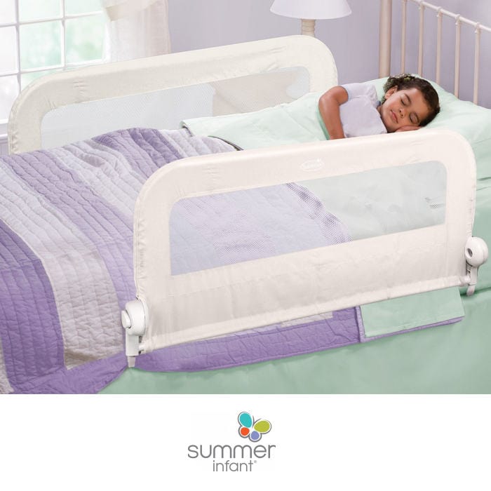 SUMMER Seguridad Baranda de cama doble Grow with me blanca SUMMER SM12471DSV