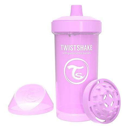 Twistshake Alimentación Vaso Antiderrame 360 ml Rosa Pastel TS222