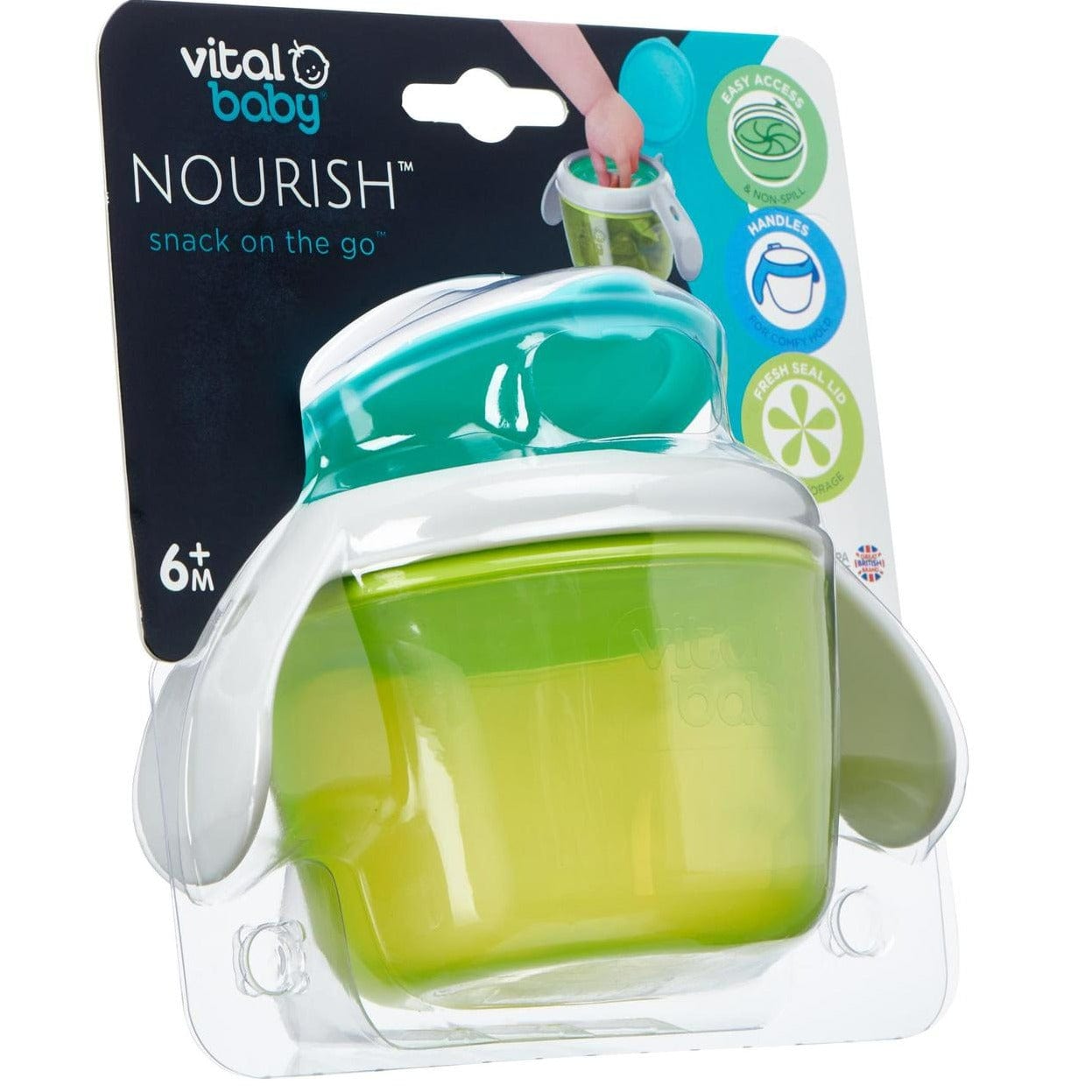 VITAL BABY Alimentación Bowl Para Snacks Y Colaciones Verde 443892