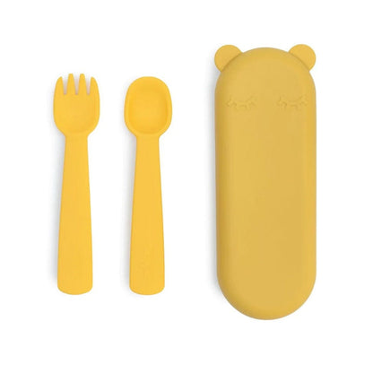 WE MIGHT BE TINY Alimentación Cubiertos con caja Amarillo TIFF01