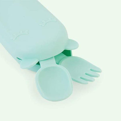 WE MIGHT BE TINY Alimentación Cubiertos con caja Verde menta TIFF03