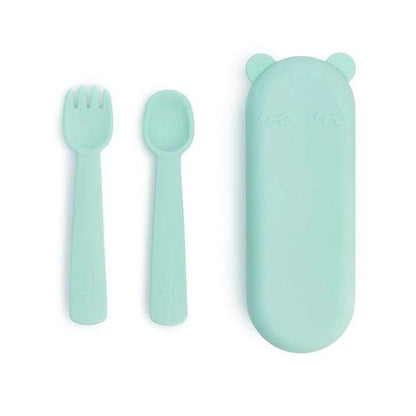 WE MIGHT BE TINY Alimentación Cubiertos con caja Verde menta TIFF03