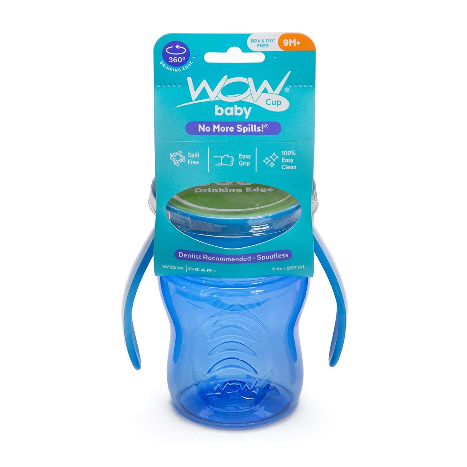 WOW CUP Alimentación Vaso Antiderrame Baby Tritan Azul 132